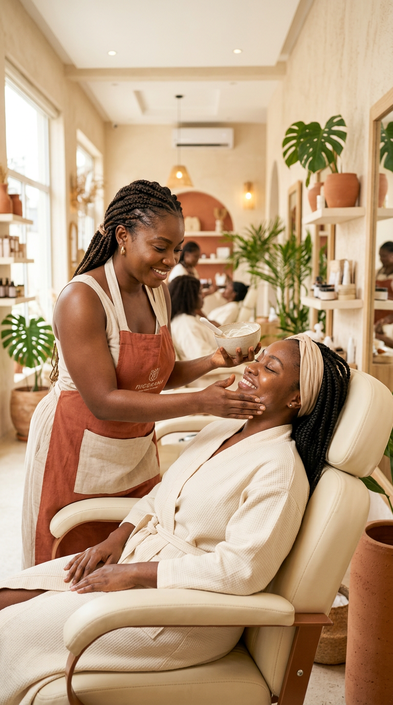 A local beauty and personal-care service